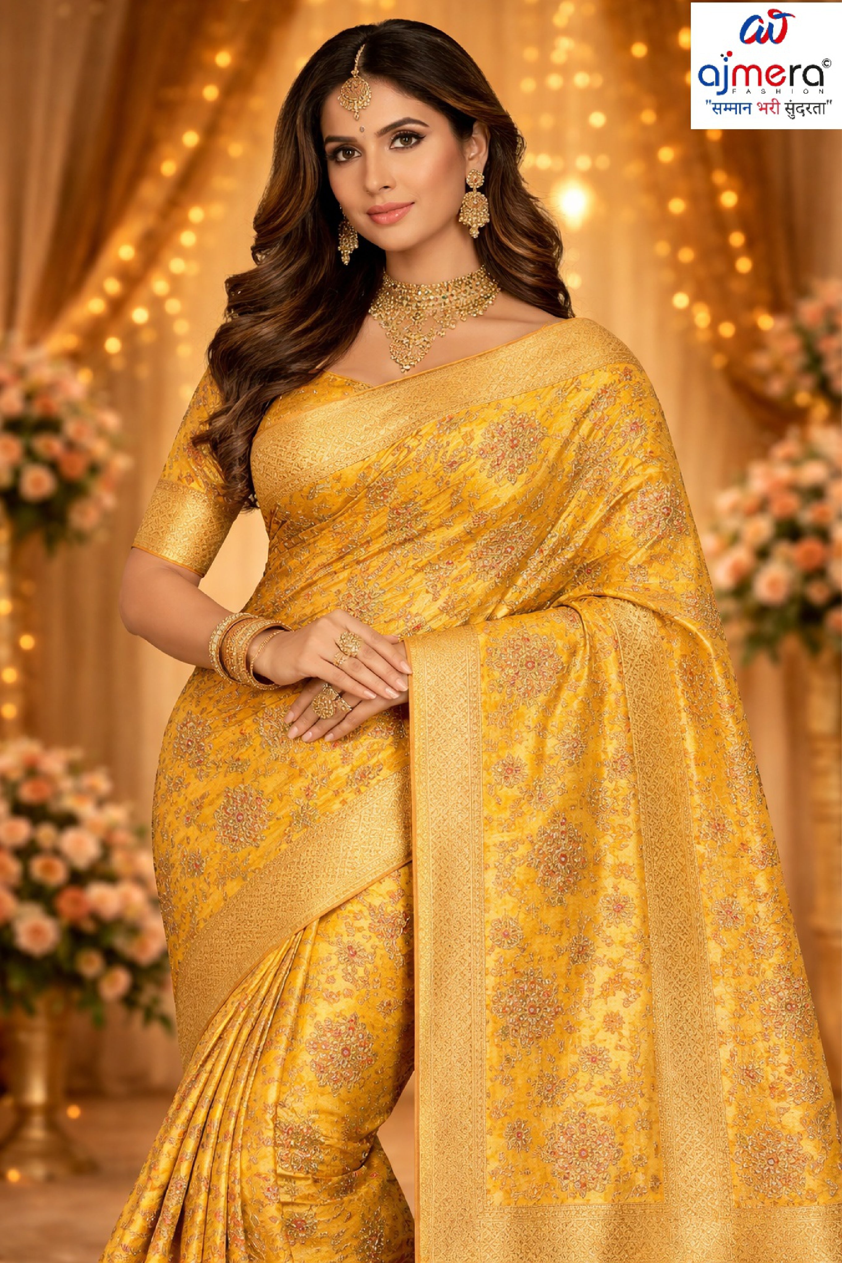Stylish Printed Saree with Blouse Piece for Traditional Celebrations  | WLN-HIMANI-11088