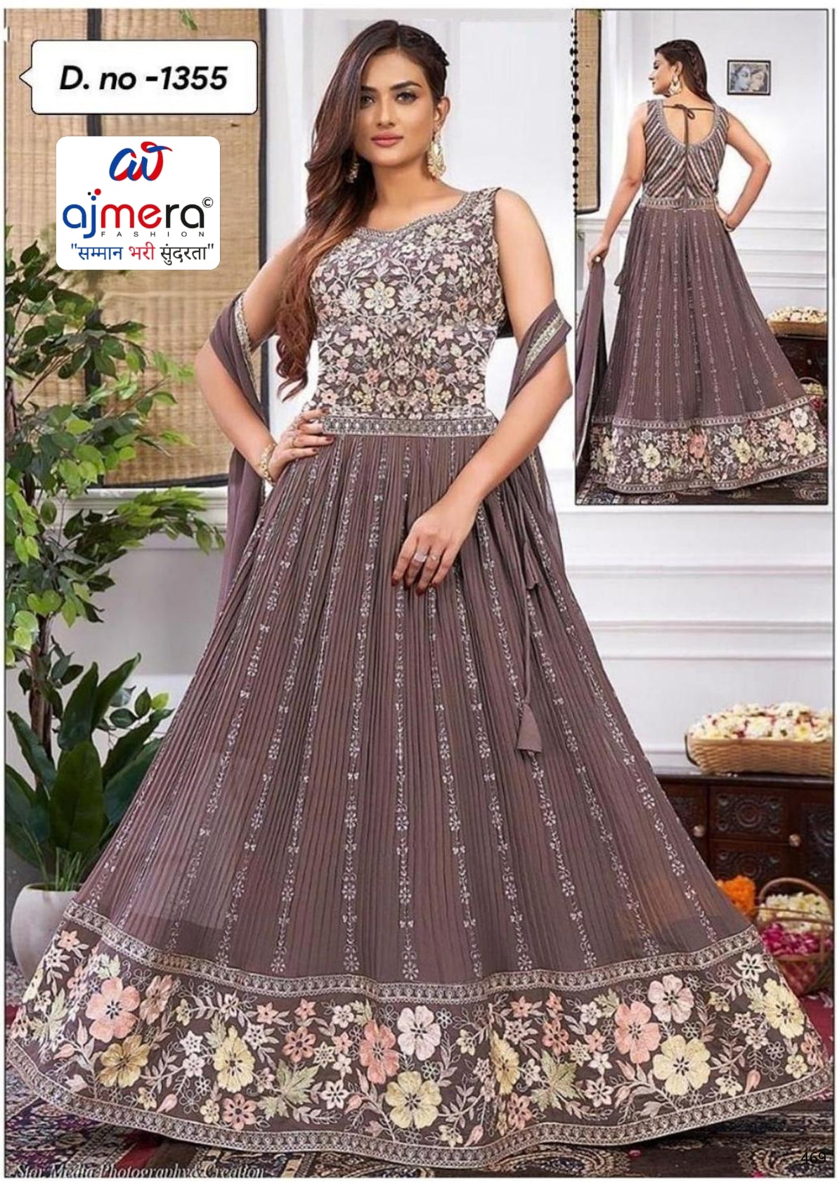 Elegant Jorjet Designer Party Wear Gown for Women | KTX-1355-XXL