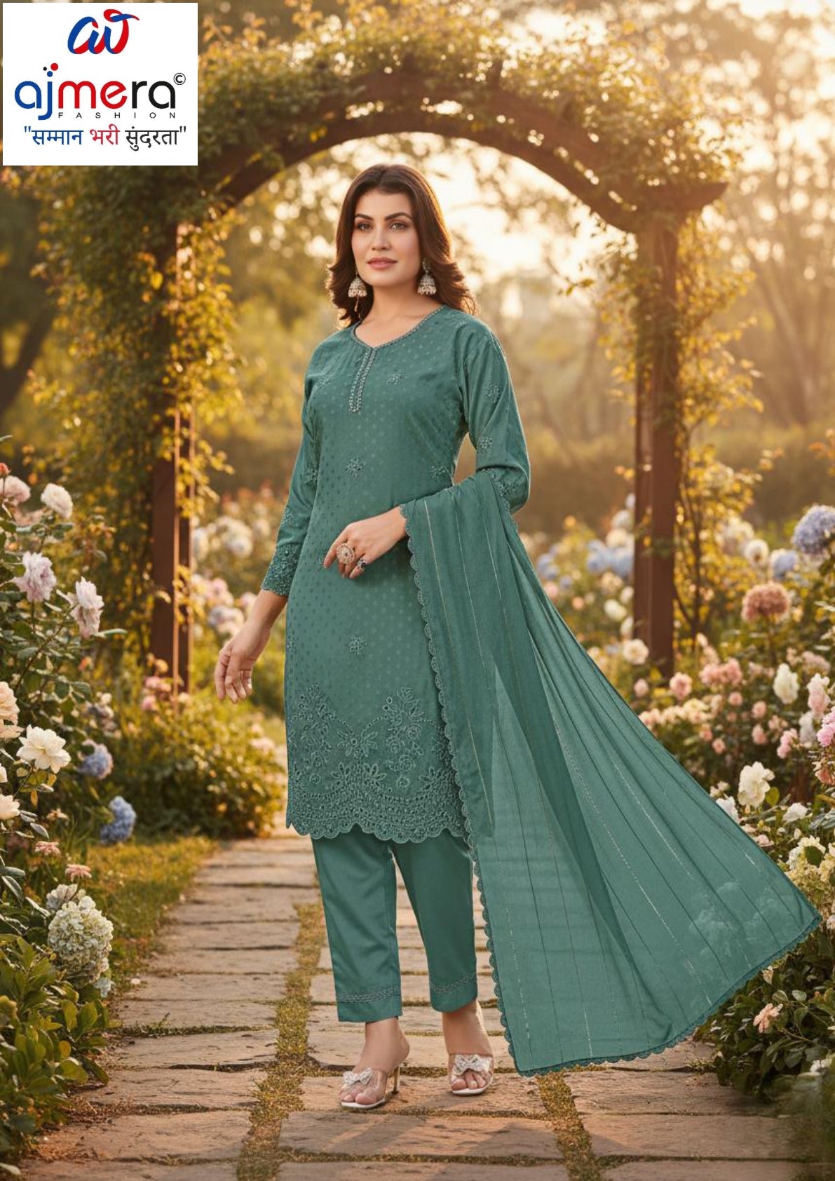 Designer Embroidered Pakistani Suit for Women | CBS-3784