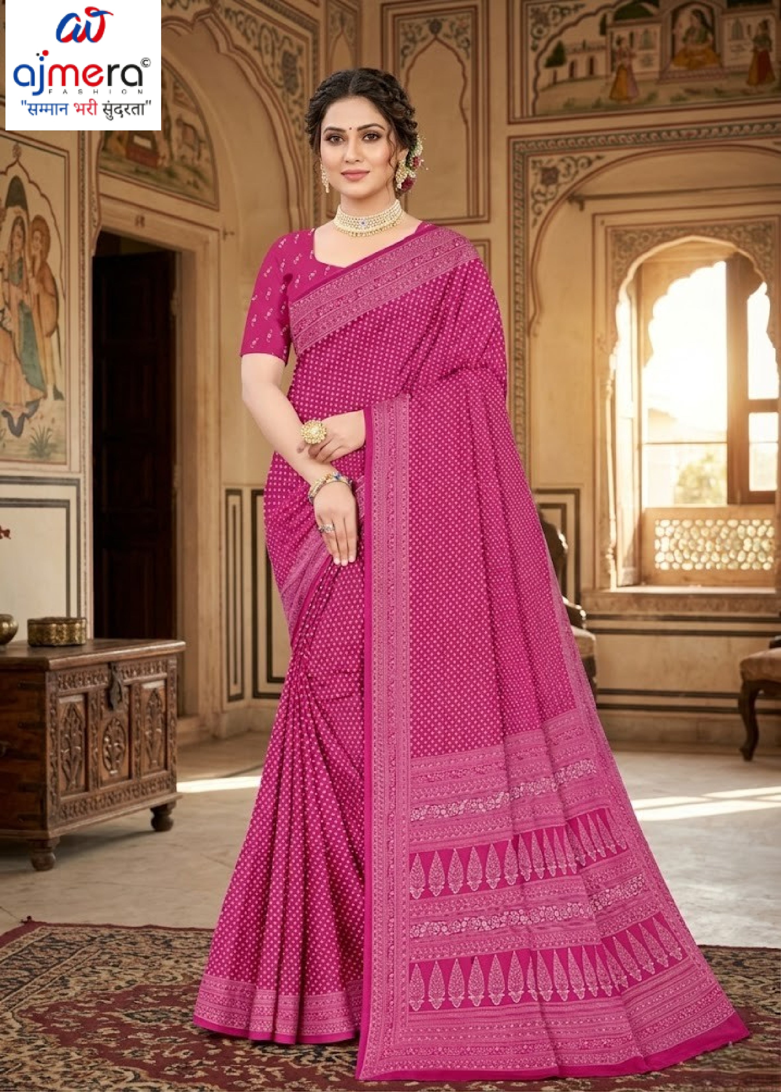Designer Printed Saree with Blouse Piece for Special Occasions | PUS-DREAM GIRL-314