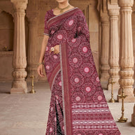 Contemporary Printed Saree with Blouse Piece for Premium Wear | GLC-SURYAMUKHI