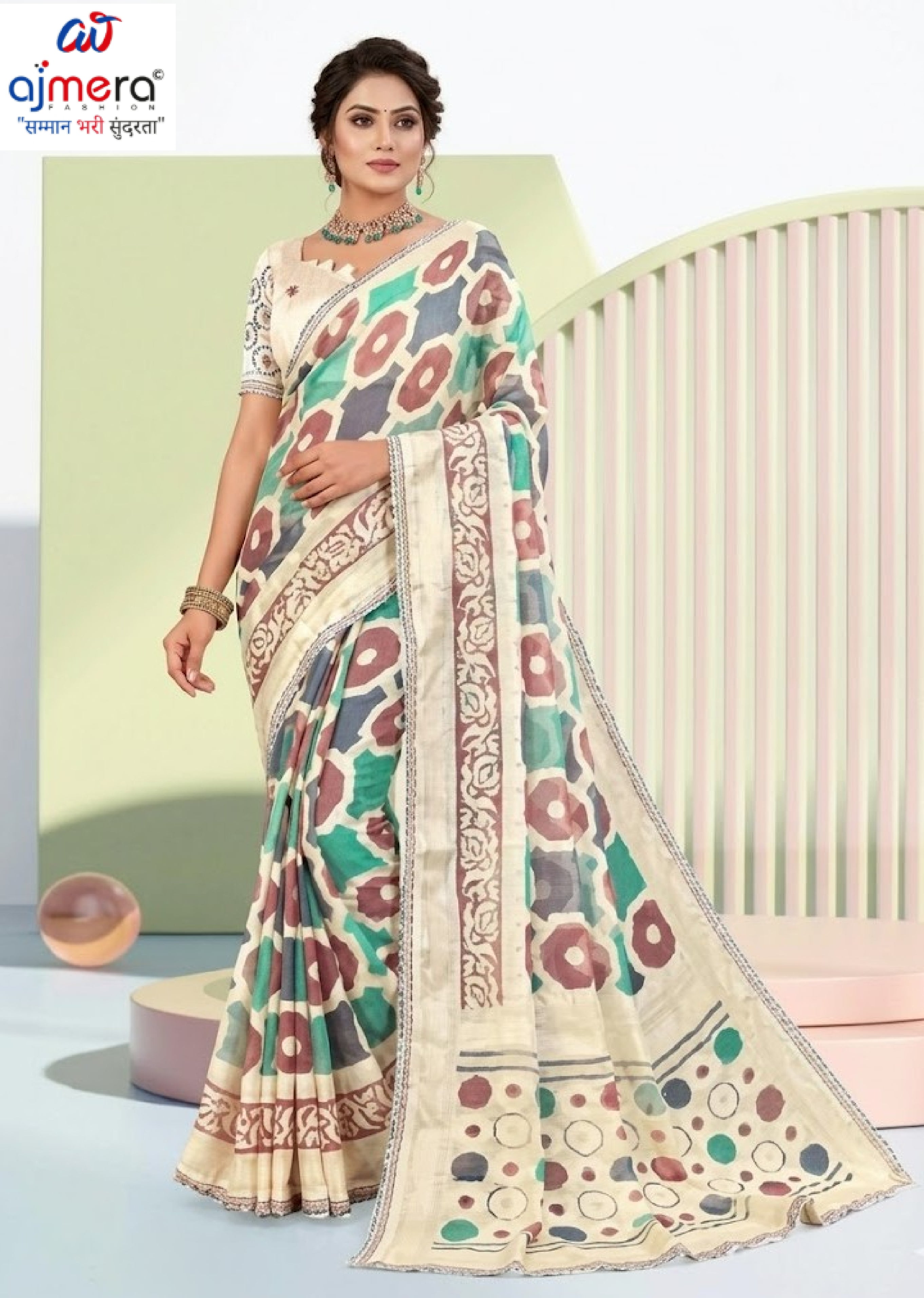 Beautiful Printed Saree with Blouse Piece for Cultural Celebrations #3 | RDD-RANGKALA VOL-05