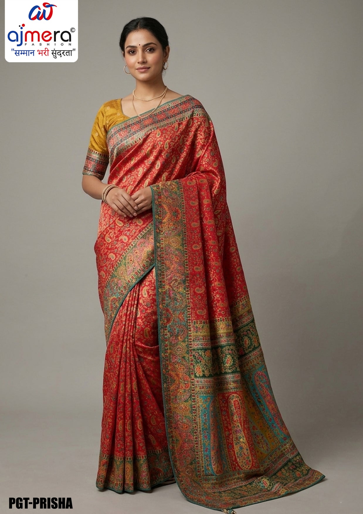 Rich Texture Jacquard Silk Saree With Blouse Piece | PGT-PRISHA