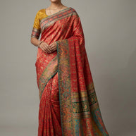 Rich Texture Jacquard Silk Saree With Blouse Piece | PGT-PRISHA