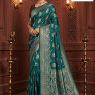 Trendy Rapier Silk Matching Saree With Blouse Piece | DS-LAXMI