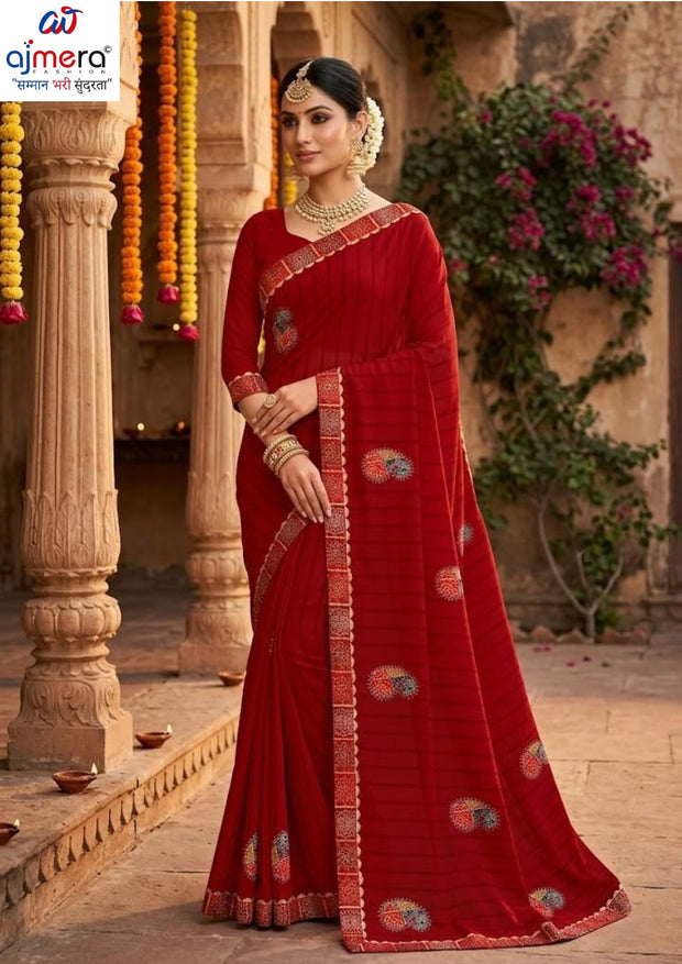 Fancy Lycra Matching Saree with Blouse Piece for Premium Ethnic and Traditional Wear | SRS-ONLY TIME