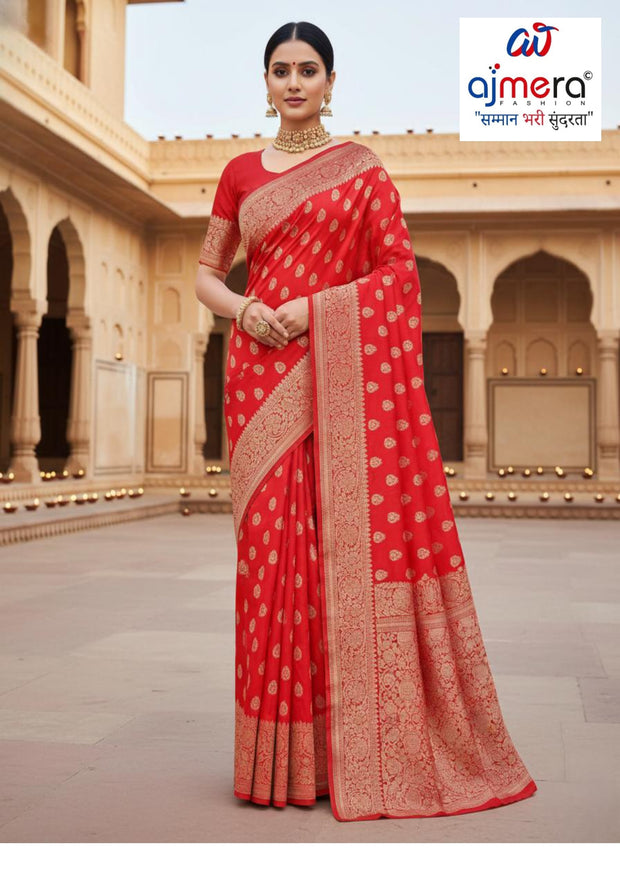 Statement Rapier Silk Matching Saree With Blouse Piece | DS-RAJLAXMI-1