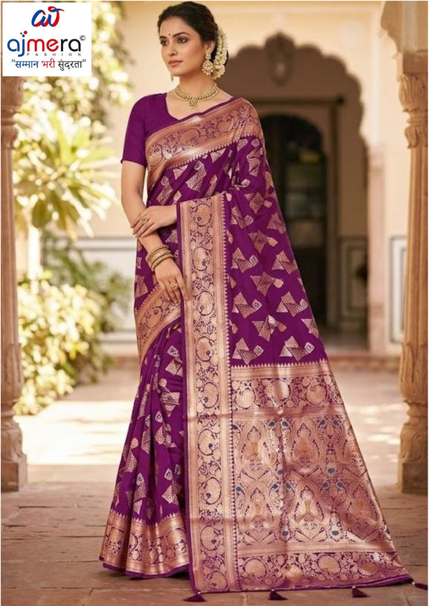 Elegant Jacquard Silk Saree with Designer Blouse Piece for Festive Elegance | TUL-CLEAR SILK VOL-05