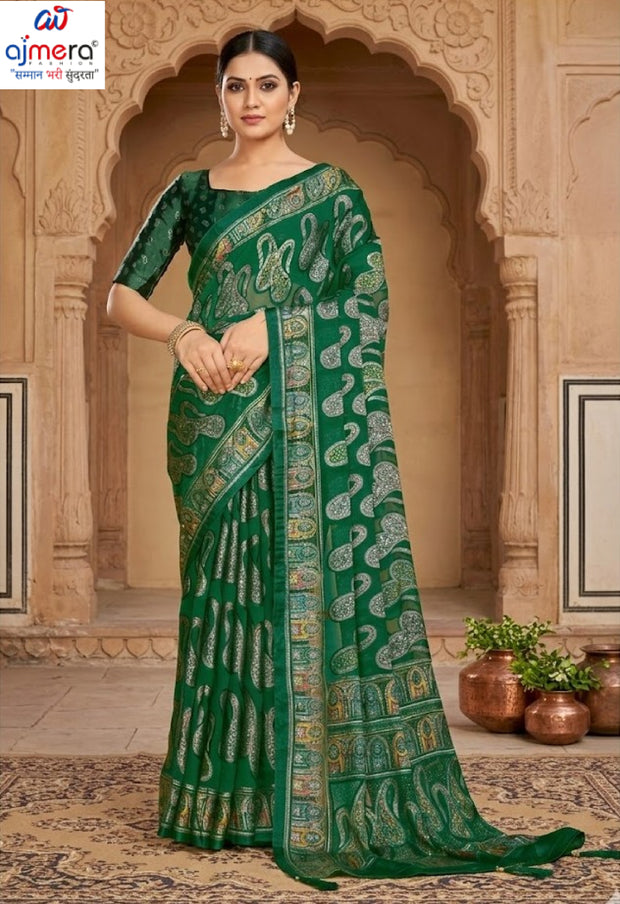 Chic Printed Saree with Blouse Piece for Sophisticated Ethnic Style  | RDD-VISHAKHA VOL-03