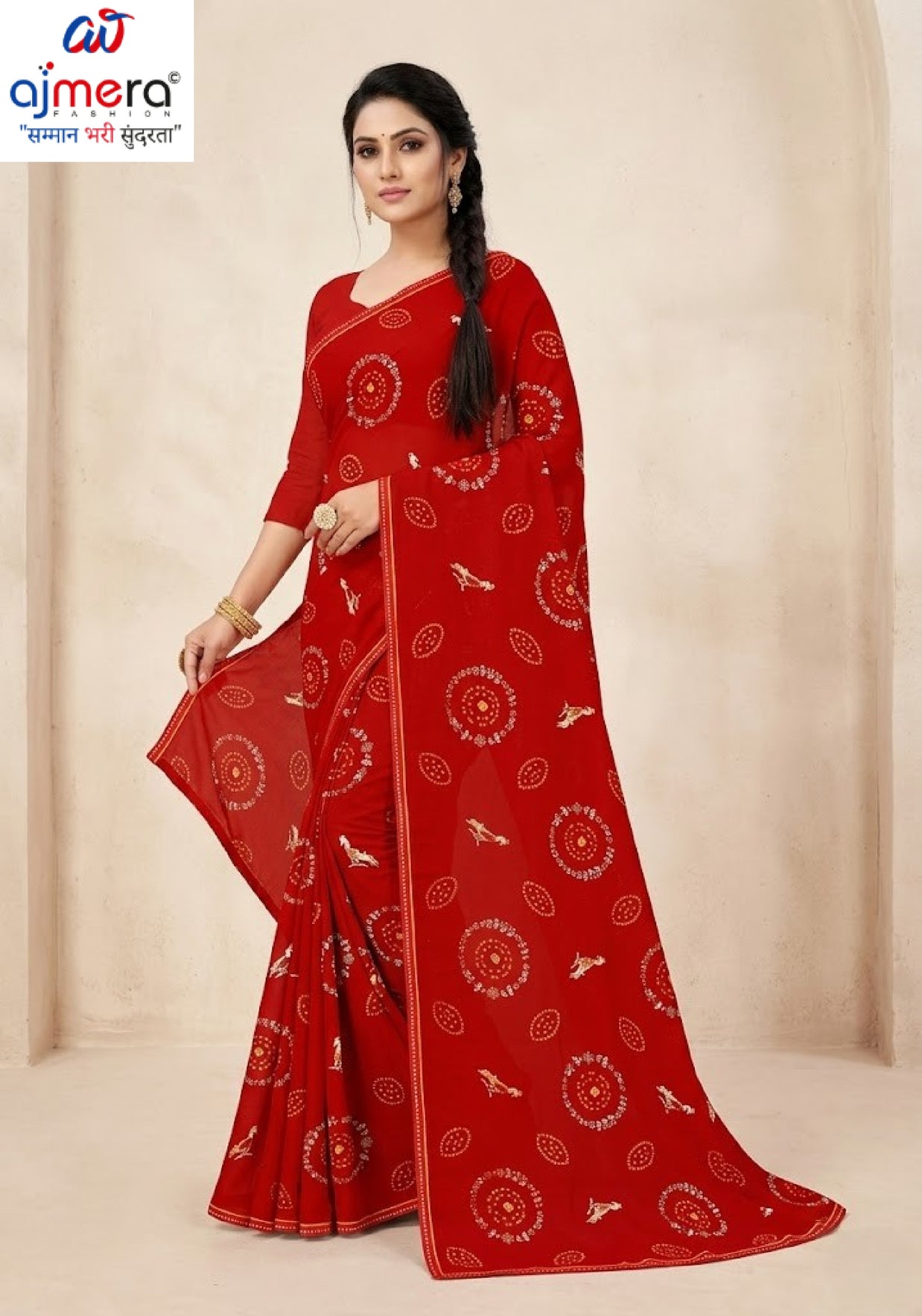 Premium Printed Saree with Matching Blouse Piece for Ethnic Elegance | GLC-SHADI COM