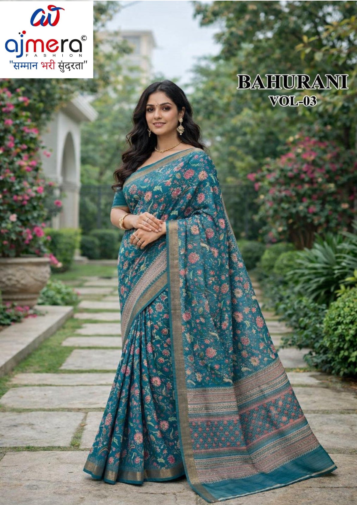 Fashionable Printed Saree with Blouse Piece for Festive Collection | RMF-BAHURANI VOL-3