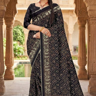 Contemporary Printed Saree without Blouse for Premium Wear | GLC-AMBIKA