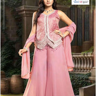 Designer Jacquard Gown for Women | JNX-LADLI87-L
