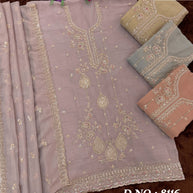 Premium Designer Semi-Stitched Suit Set | JPF-8116