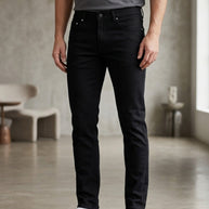 Premium Men's Black Jeans for Casual & Everyday Wear | OSE-BLACKF56