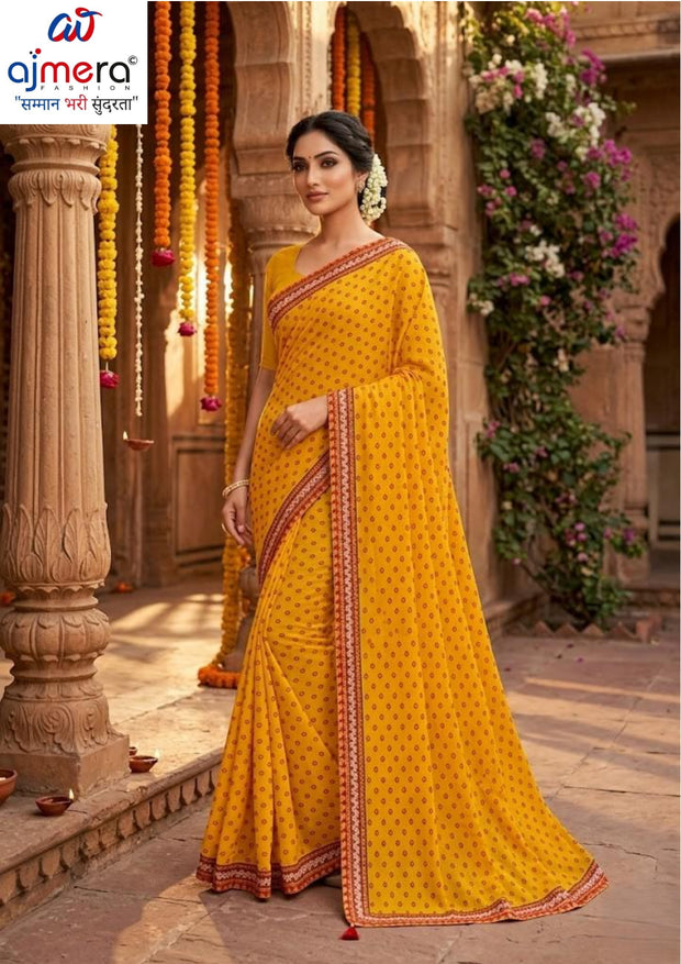 JP-Lycra Dyed Matching Saree B2B Supplier without Blouse for Premium Ethnic and Traditional Wear | JP-IPL