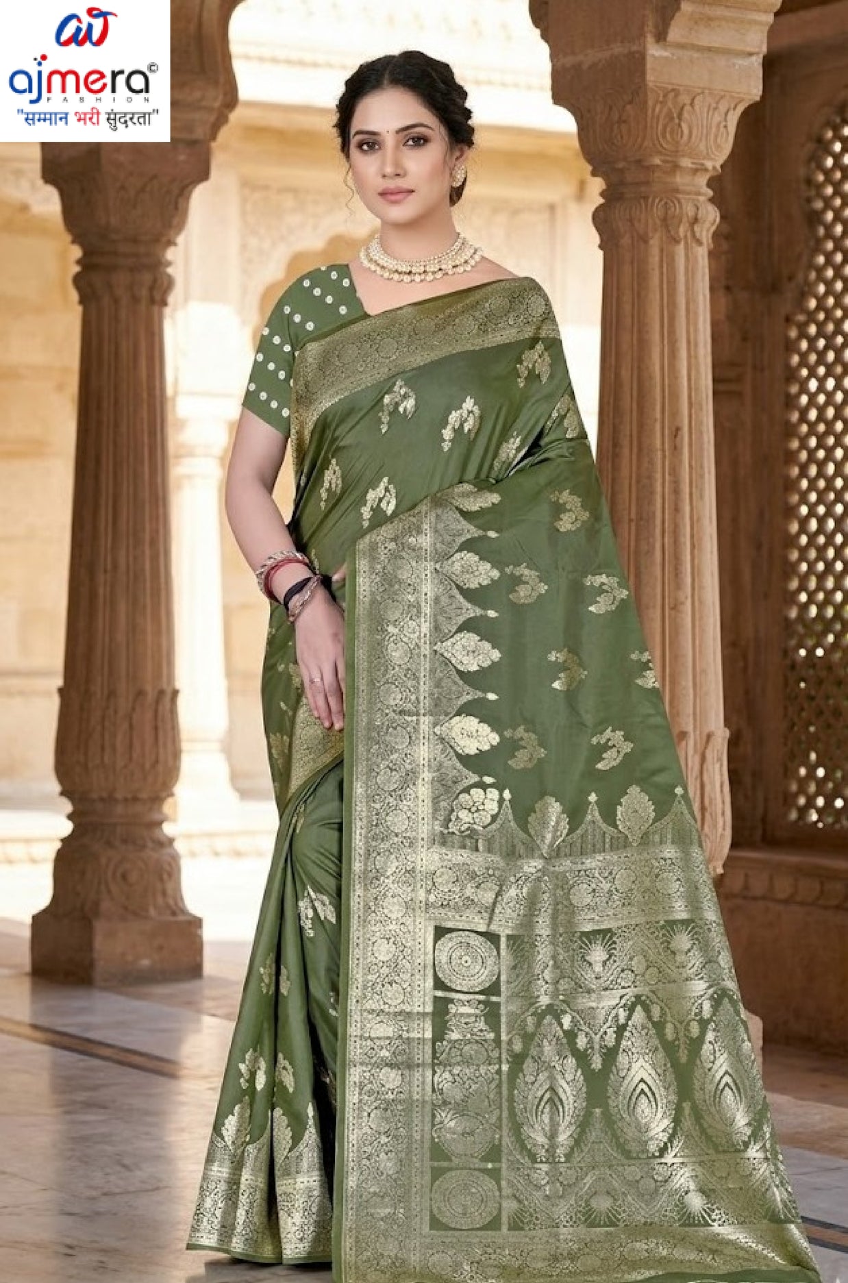 Exclusive Elegance Jacquard Silk Saree With Blouse Piece | TUL-MATWALI AANKHE SILK