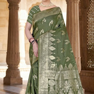 Exclusive Elegance Jacquard Silk Saree With Blouse Piece | TUL-MATWALI AANKHE SILK