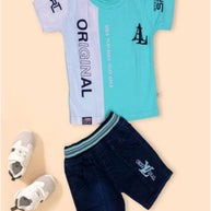 Kids T-Shirt & Pant Set Wholesale in Surat | KZE-3139