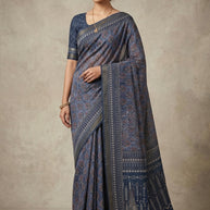 Digital Print Silk Saree with Blouse Piece for Premium Ethnic and Traditional Wear | STG-KRIYA