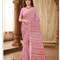 Vichitra Print Loose Saree without Blouse for Premium Ethnic and Traditional Wear | CAS-TATA SKY