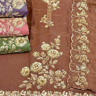 Premium Viscose Unstitched Suit Set | AAR-HEENA