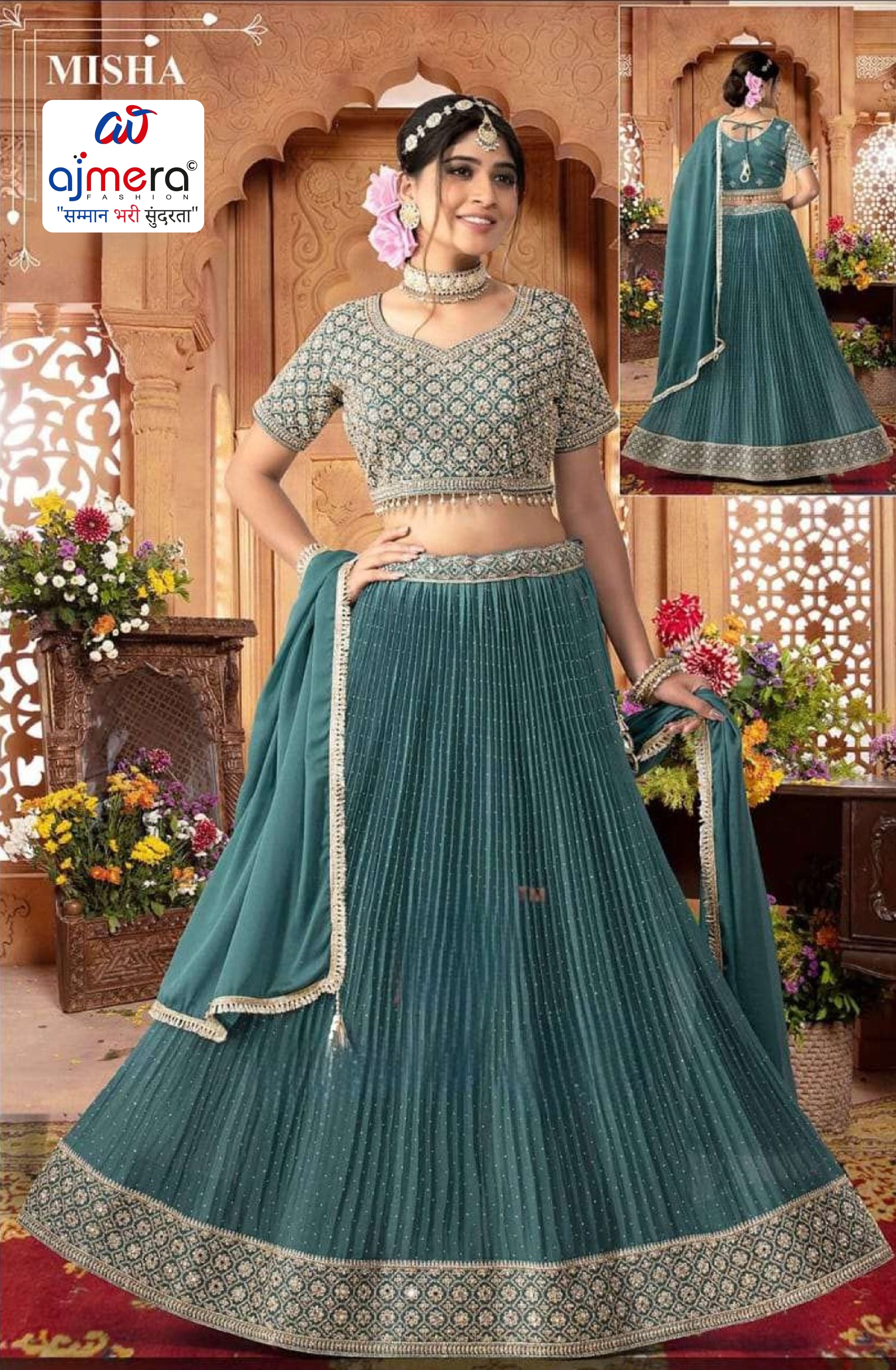 Designer Georgette Gown for Women | JNX-MISHA-L