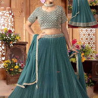 Designer Georgette Gown for Women | JNX-MISHA-L