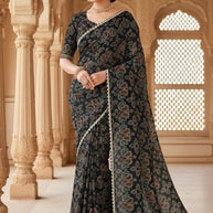Bandhej Printed Saree with Traditional Ethnic Print Design | TP-BANDHEJ