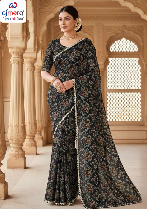 Bandhej Printed Saree with Traditional Ethnic Print Design | TP-BANDHEJ