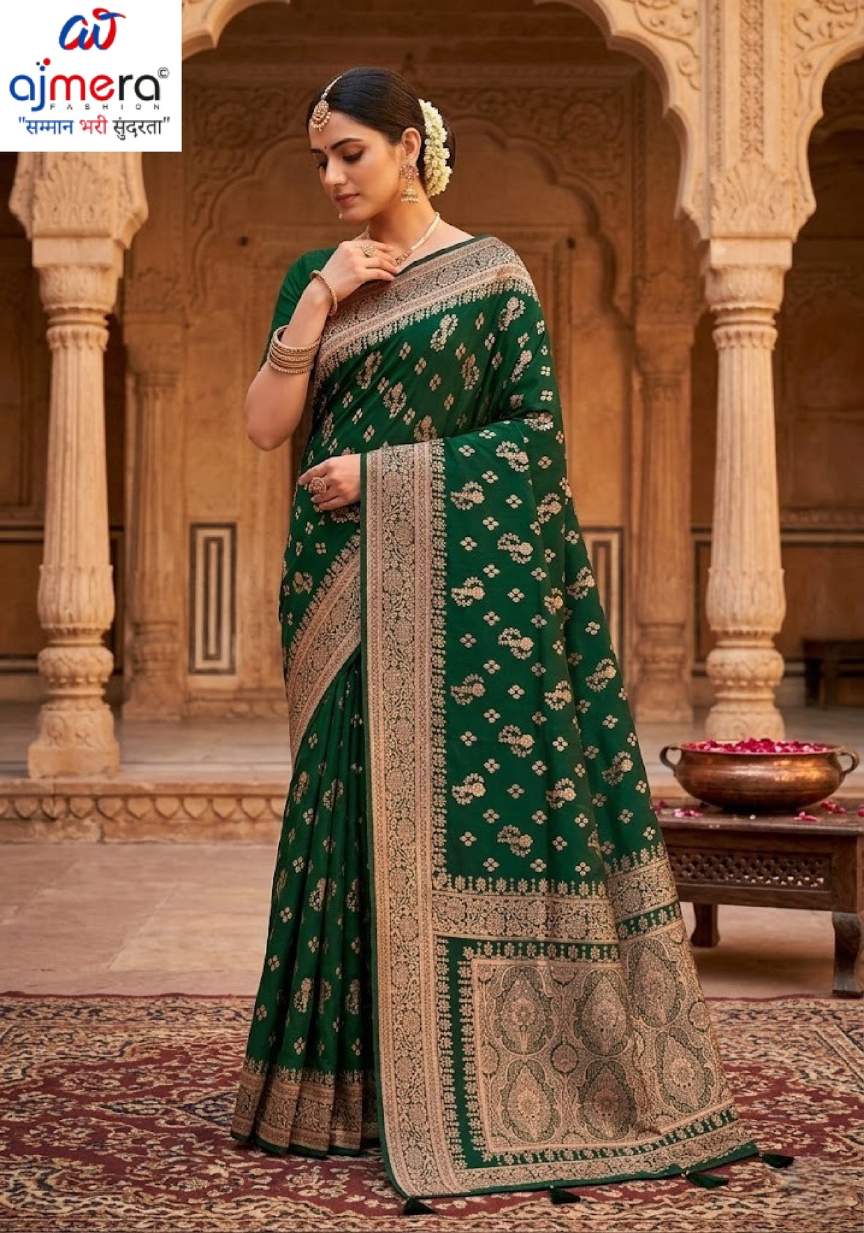 Graceful Jacquard Silk Saree with Blouse Piece for Timeless Ethnic Fashion | TUL-HANSJODA SILK VOL-45