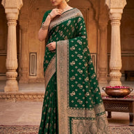 Graceful Jacquard Silk Saree with Blouse Piece for Timeless Ethnic Fashion | TUL-HANSJODA SILK VOL-45