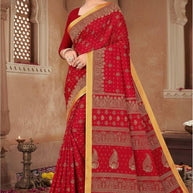 Handloom Cotton Saree with Without Blouse for Premium Ethnic and Traditional Wear | MSS-SHIV ROSE COTTON