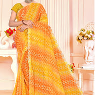 Fashionable Printed Saree with Blouse Piece for Festive Collection  | SNR-RUBY