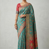Graceful Border Jacquard Silk Saree With Blouse Piece | PGT-NIYA