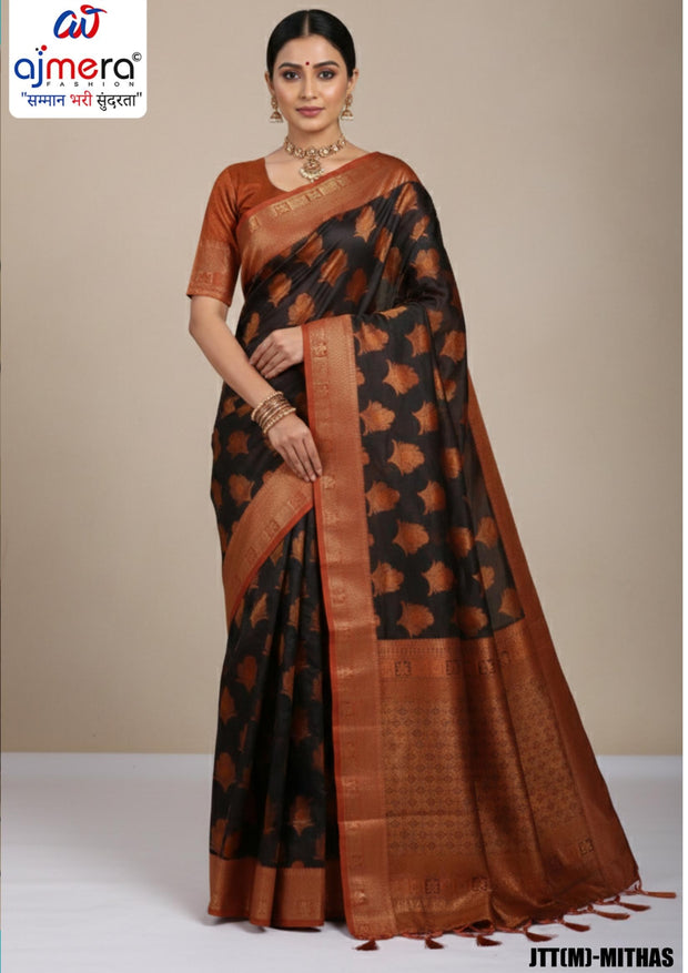 Factory Rate Dyed Matching Saree with Blouse Piece for Premium Ethnic and Traditional Wear | JTT(M)-RIYA