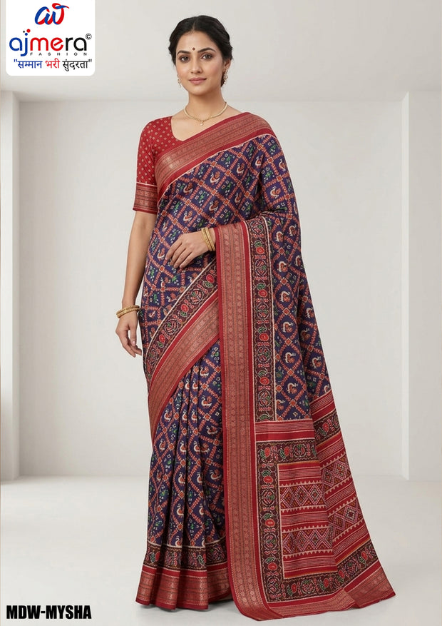 Regal Elegance Jacquard Silk Saree With Blouse Piece | MDW-MYSHA