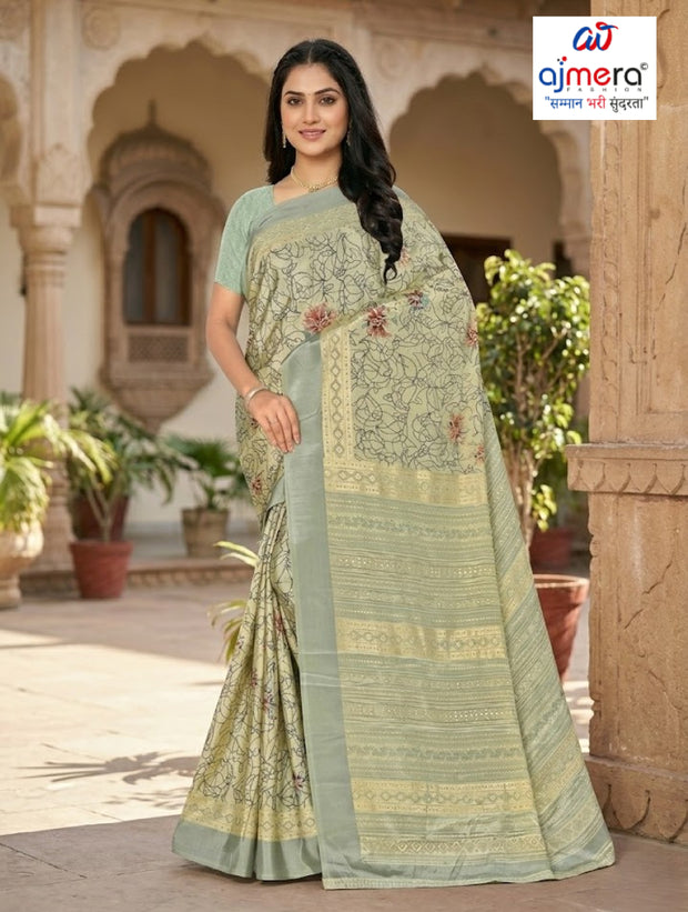 Premium Printed Saree without Blouse for Ethnic Elegance  | GLC-SWEETY