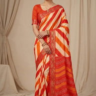 Digital Printed Saree with Blouse Piece for Premium Ethnic and Traditional Wear | STG-GOMDTI