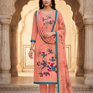 Royal Jam Satin Unstitched Suit Set | KVV-MAHARANI VOL-175