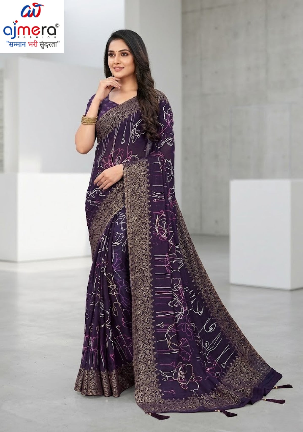 Fashionable Printed Saree with Blouse Piece for Festive Collection  | RDD-SHUBHKALA VOL-02