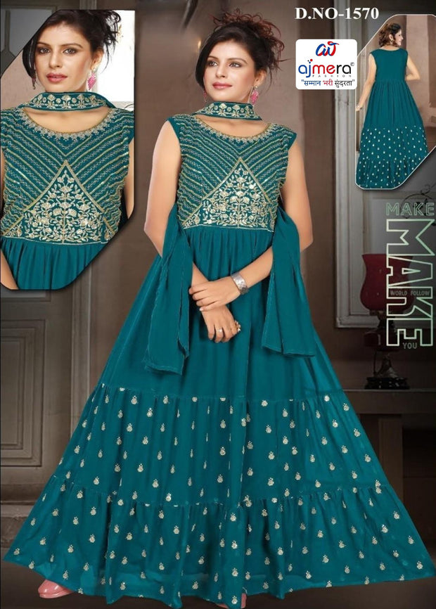 Designer Georgette Gown for Women | SHP-1570