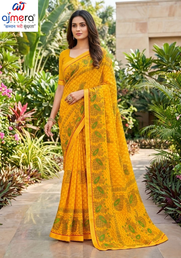 Trendy Printed Saree with Blouse Piece for Women’s Ethnic Wardrobe | PRM-BREZZA