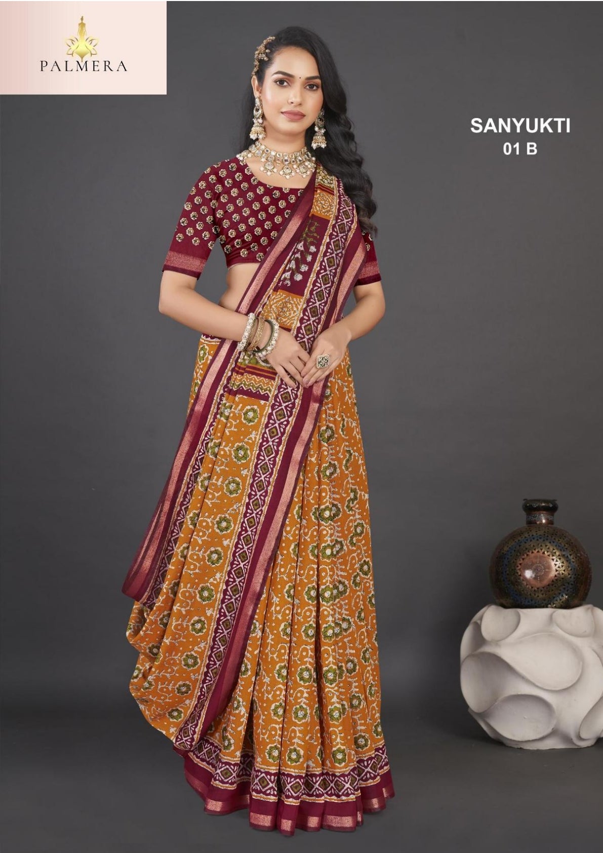 Palmera Saree Manufacturer and Palmera Saree Supplier | ALL-SANYUKTI-01