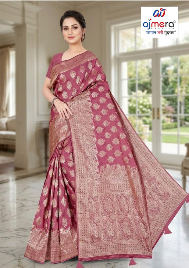 Designer Jacquard Silk Saree with Blouse Piece for Traditional Occasions | DBU-MANGAL BELLA VOL-14