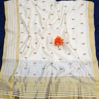 Apricot Doby Saree with Blouse for Premium Ethnic and Designer Wear | ALL-APRICOT-88
