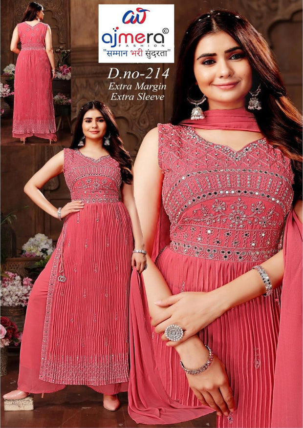 Designer Georgette Gown for Women | PNC-214