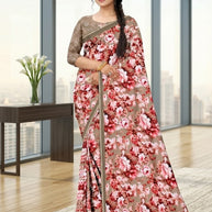 Contemporary Printed Saree with Blouse Piece for Premium Wear | GLC-VENUS