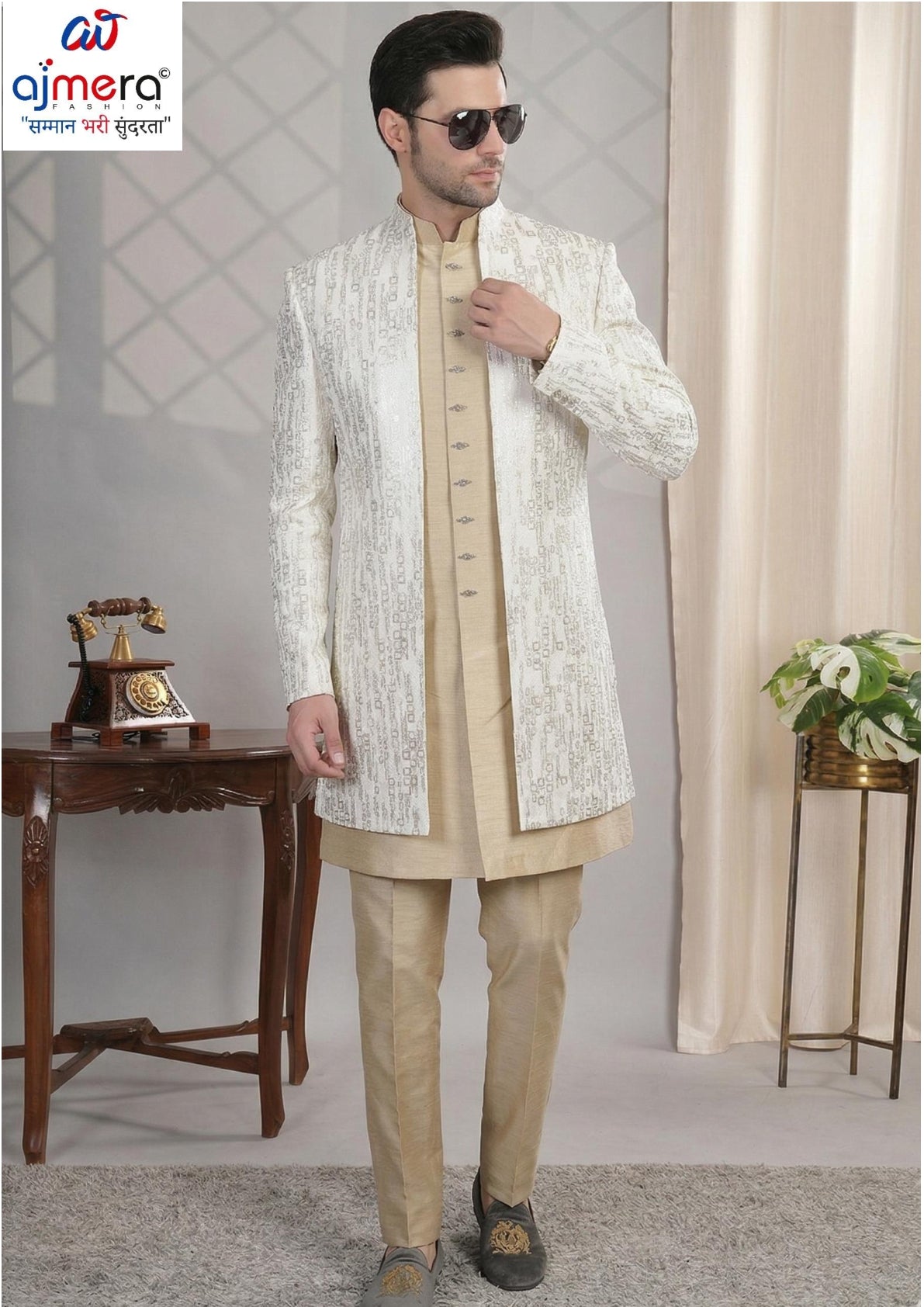 Premium Men's Indo Western for Wedding & Party Wear | SNA-MIN11608