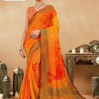 Classic Printed Saree with Blouse Piece for Timeless Traditional Style  | RMF-JASLEEN VOL-03